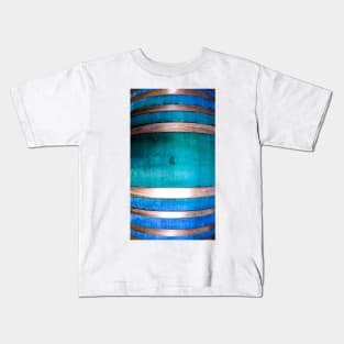 Blue and Silver Barrel - by Avril Thomas Kids T-Shirt